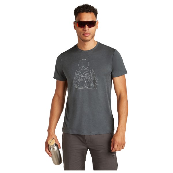 Icebreaker - Merino 150 Tech Lite III S/S Tee Sunset Camp - Camiseta de merino