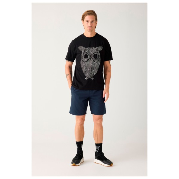 KnowledgeCotton Apparel - Regular Mountain OWL Printed - T-paidat