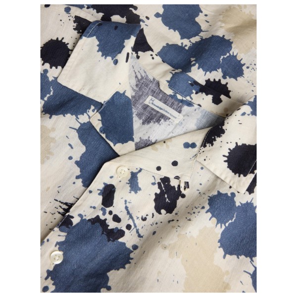 KnowledgeCotton Apparel - Water Is Life Box Fit S/S Linen - Camicia