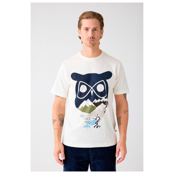 KnowledgeCotton Apparel - Single Jersey Big Owl MTN Print - Camiseta de manga corta