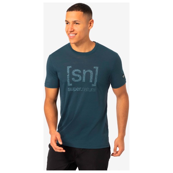 super.natural - Logo Lines Tee - Maglia merino