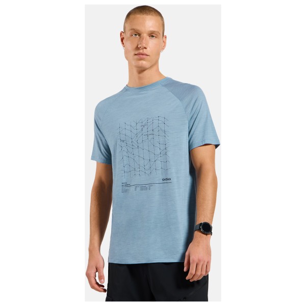 Odlo - Merino Tencel Hyper Map T-Shirt Crew Neck S/S - Merino shirt