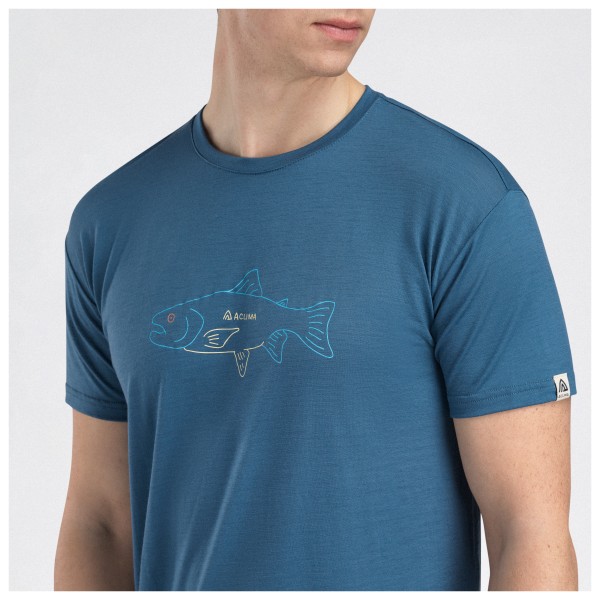 Aclima - Lightwool 140 Tee Salmon - Merinovillapaita