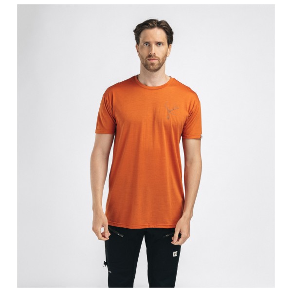 Aclima - Lightwool Tee Print Horn - Merinovillapaita