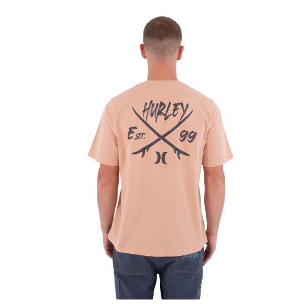 Hurley - Tee S/S Printing Press Evy - Camiseta de manga corta