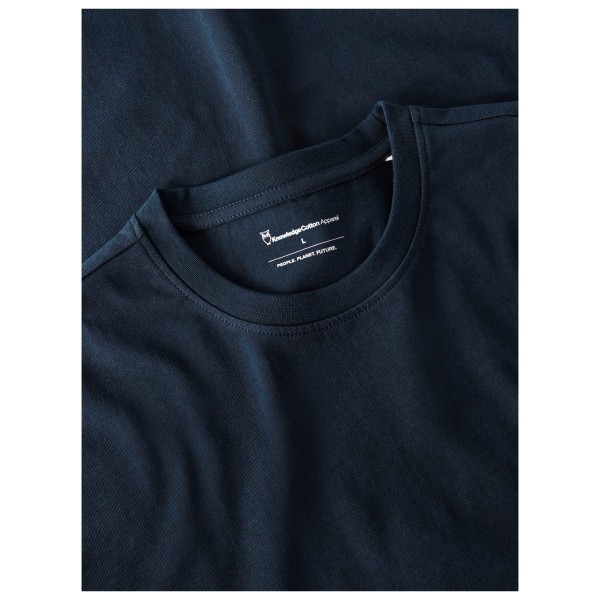 KnowledgeCotton Apparel - Regenerative Organic Cotton Chest Embroidery - T-paidat