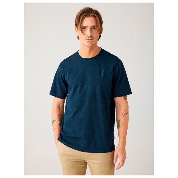 KnowledgeCotton Apparel - Regenerative Organic Cotton Chest Embroidery - T-shirt