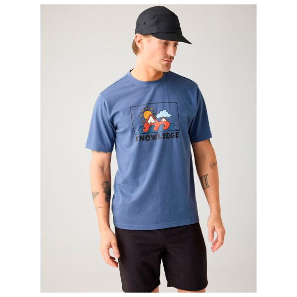 KnowledgeCotton Apparel - Regenerative Organic Cotton Front Print T-Shirt - T-paidat