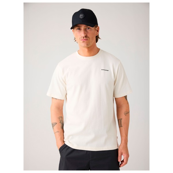 KnowledgeCotton Apparel - Regular S/S Heavy Single Jersey Scenery Back Print - T-paidat