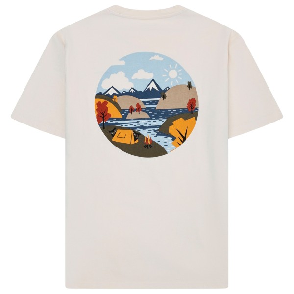 KnowledgeCotton Apparel - Regular S/S Heavy Single Jersey Scenery Back Print - T-Shirt