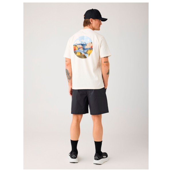 KnowledgeCotton Apparel - Regular S/S Heavy Single Jersey Scenery Back Print - T-Shirt