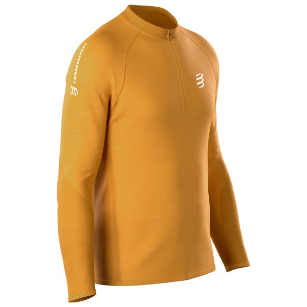 Compressport - Merino Half-Zip L/S Tshirt - Hardloopshirt