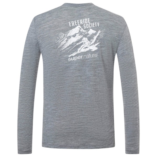 super.natural - Freeride Society L/S - Merinolongsleeve