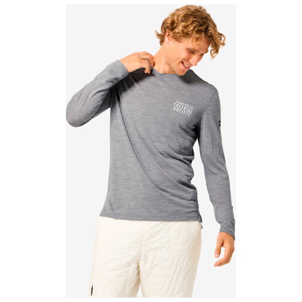 super.natural - Freeride Society L/S - Merinolongsleeve