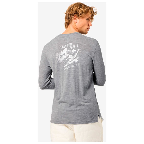 super.natural - Freeride Society L/S - Merinolongsleeve