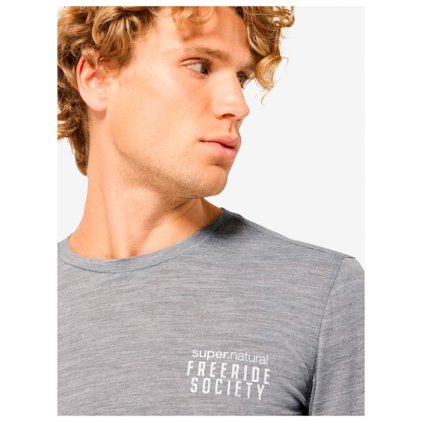super.natural - Freeride Society L/S - Merinolongsleeve