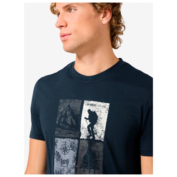 super.natural - Go Hiking Tee - Merino-shirt