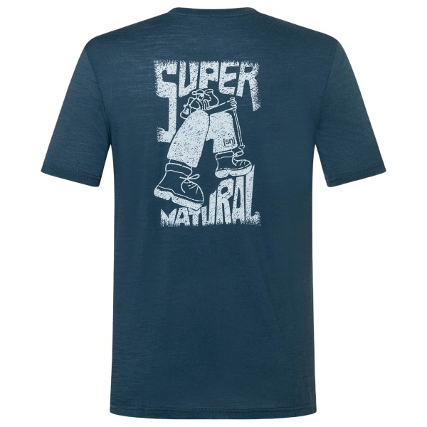 super.natural - Peak Lovers Tee - Merinoshirt