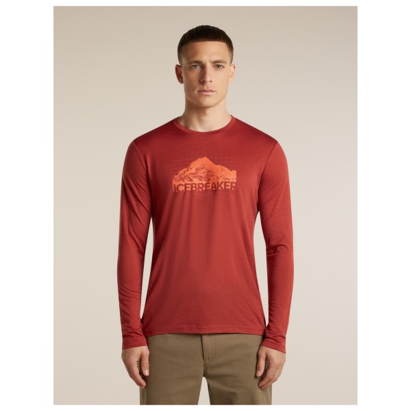 Icebreaker - Merino 150 Tech Lite L/S Tee Aoraki Explorer - Camiseta de merino