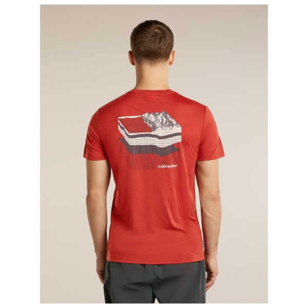 Icebreaker - Merino 150 Tech Lite S/S Tee Evolving Layers - Camiseta de merino