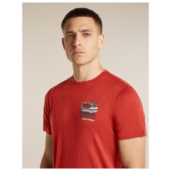 Icebreaker - Merino 150 Tech Lite S/S Tee Evolving Layers - Camiseta de merino