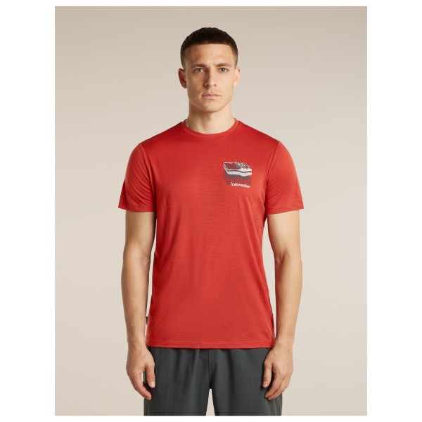Icebreaker - Merino 150 Tech Lite S/S Tee Evolving Layers - Merino shirt
