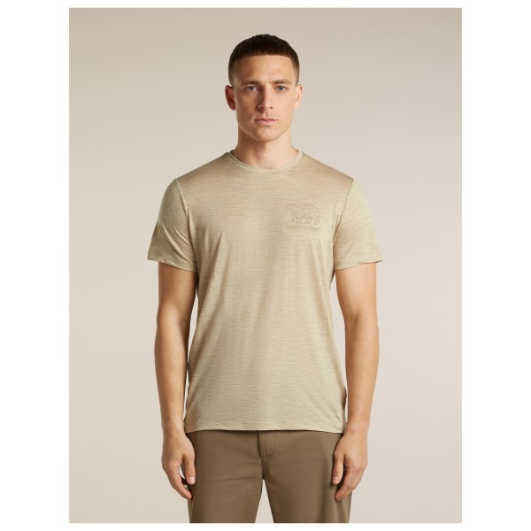 Icebreaker - Merino 150 Tech Lite S/S Tee Forest Footsteps - Camiseta de merino