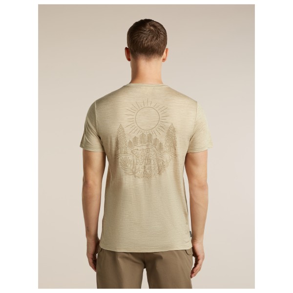 Icebreaker - Merino 150 Tech Lite S/S Tee Forest Footsteps - Camiseta de merino