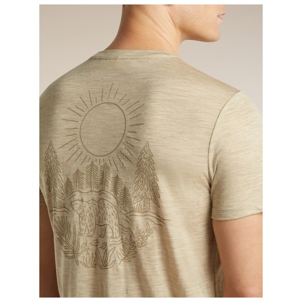 Icebreaker - Merino 150 Tech Lite S/S Tee Forest Footsteps - Camiseta de merino