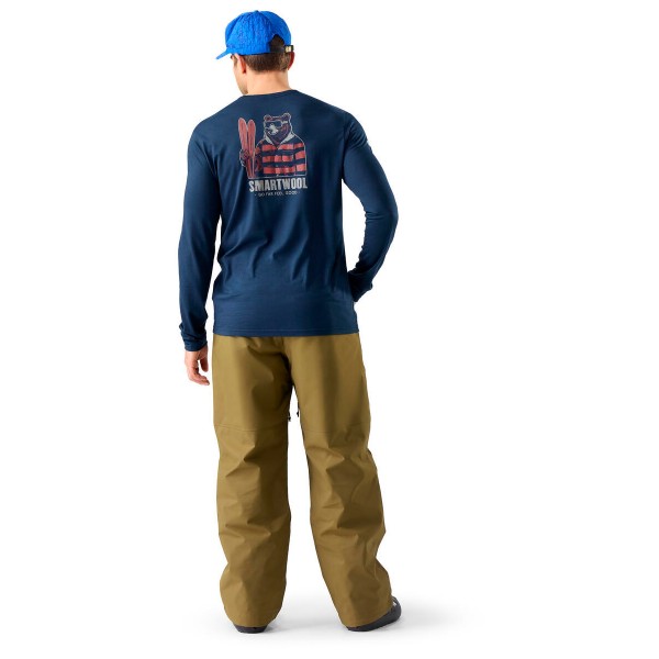Smartwool - Bearly Plaid Active Long Sleeve Graphic Tee - Merinolongsleeve