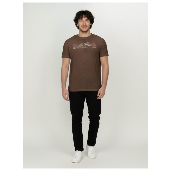 GreenBomb - Mountain Sundown Loom - Merino-shirt