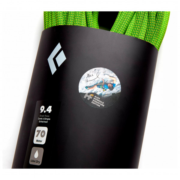 Black Diamond - 9.4 Rope Dry - Honnold Edition - Cuerda simple