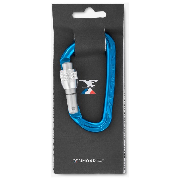 SIMOND - Rocky M Vis Secure Blue - Schraubkarabiner