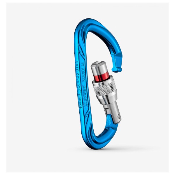 SIMOND - Rocky M Vis Secure Blue - Screwgate carabiner