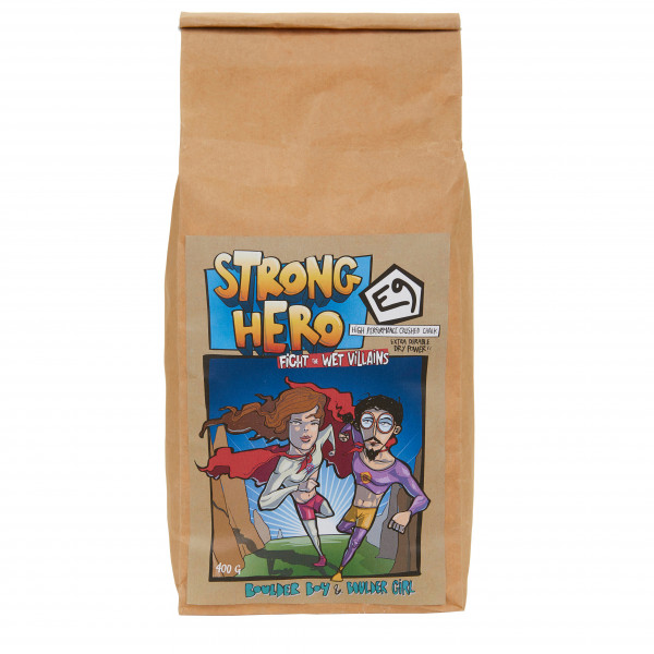 Magnésie En Poudre E9 Strong Hero - Sac De 400 G Pour Escalade Et Bloc, Prise Sèche Et Antidérapante
