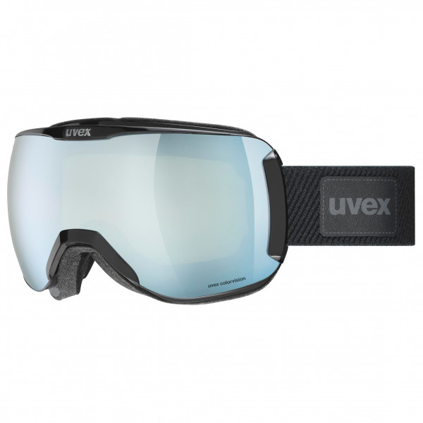 uvex downhill 2100 CV - Ski Goggles for Men and Women - Contrast Enhancement - Deformation & Fog Free - Black Matt/Gold-Green - One Size