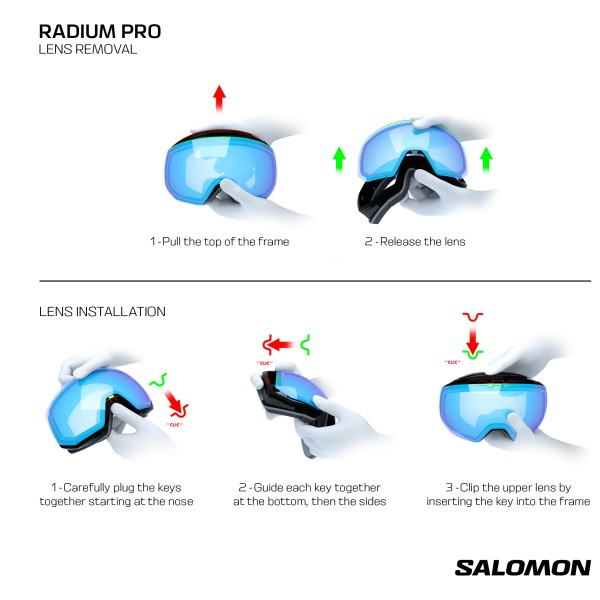 Salomon - Radium Pro S Sigma Cat 3 VLT 11% + Cat 2 VLT 35% - Skidglasögon