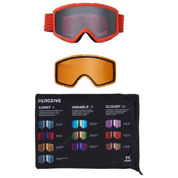 Anon - Helix S4 (VLT 6%) + Bonus Lens S1 (VLT 55%) - Ski goggles