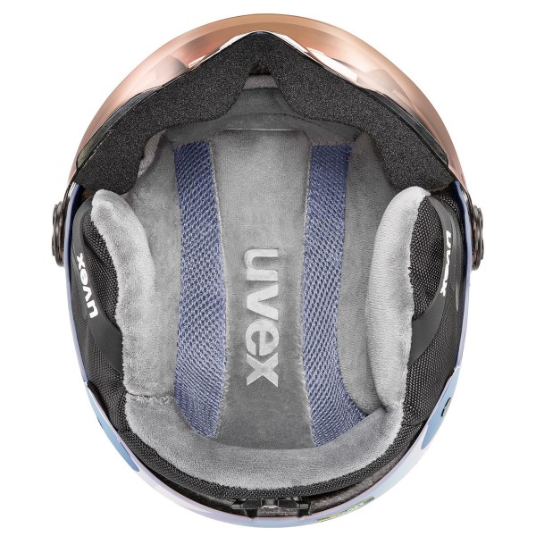 Uvex - Kid's Rocket Junior Visor Mirror S2 - Casco de esquí