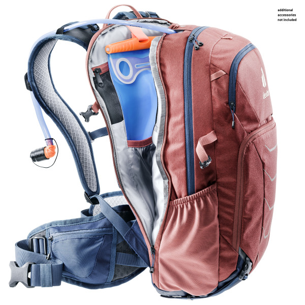 Zaino Da Ciclismo Deuter Race X, Sistema Dorsale Airstripes, Compatibile Con Sacca Idratazione, Coprizaino Antipioggia