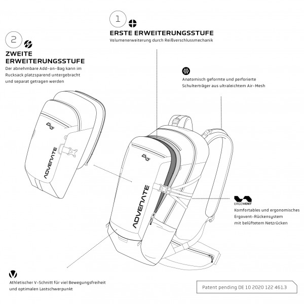 Advenate - Symphony 8 - Cycling backpack