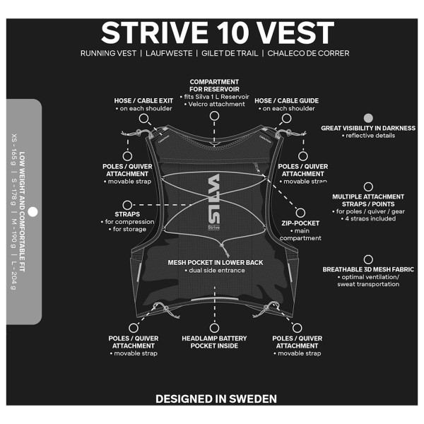 Silva - Strive 10 Vest - Trailrunning ryksæk