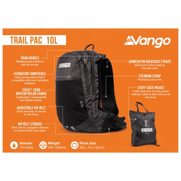Vango - Trail Pac 10 - Vaellusreppu