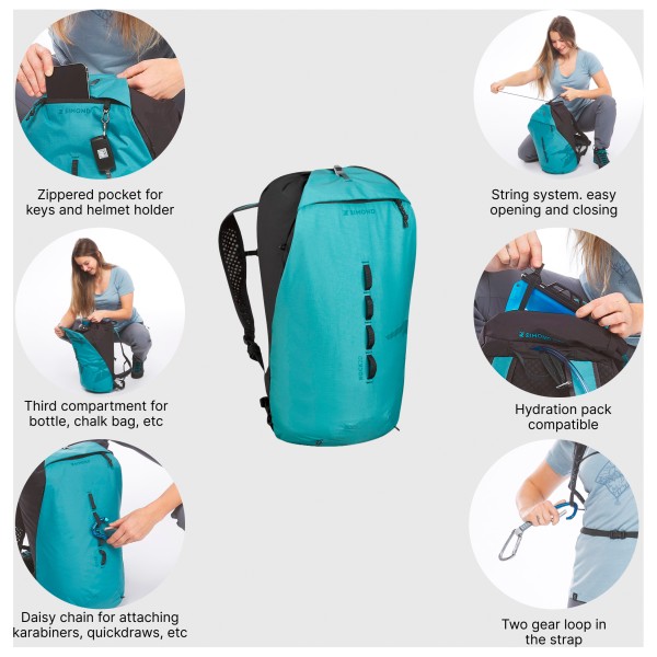 SIMOND - Rock 20 - Mochila de escalada