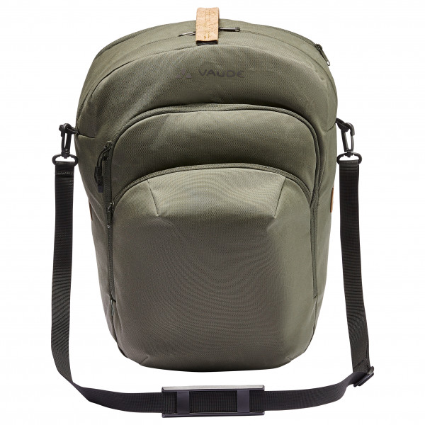 Sacoche Étanché Porte-Bagages Vélo 28L - Sac Vélo Arrière Avec Bandoulière Et Poignée - Vert