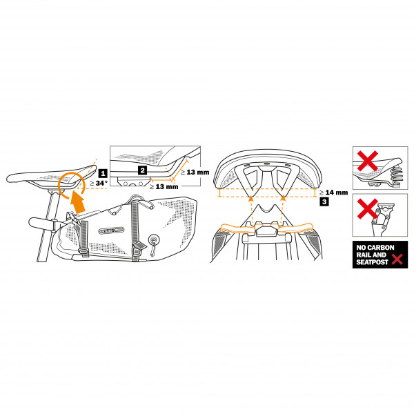 Ortlieb - Seat-Pack QR 13 - Velotasche