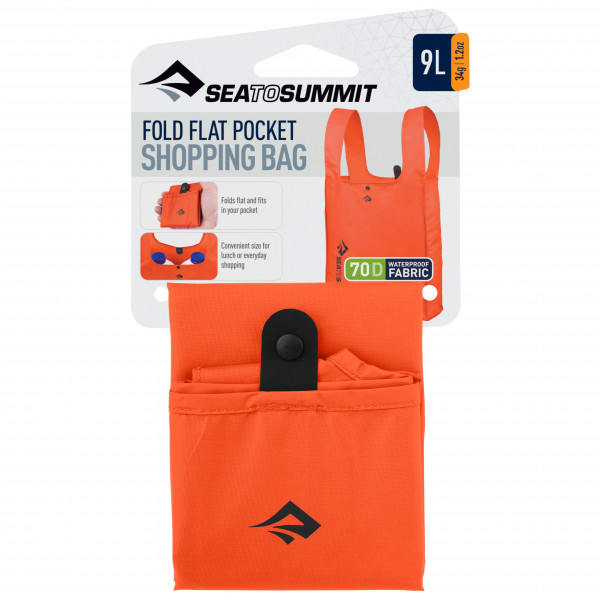 Sea to Summit - Fold Flat Pocket Shopping Bag - Skuldertaske