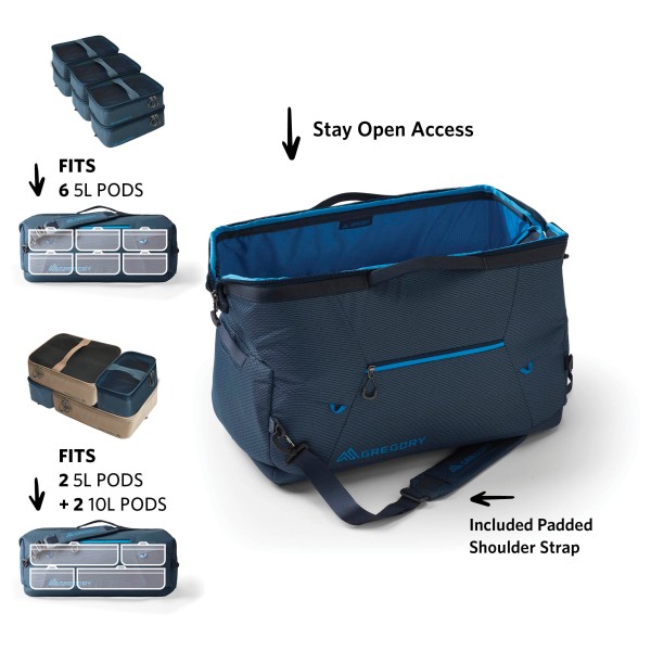 Gregory - Alpaca Wide Mouth Duffle 50 - Luggage