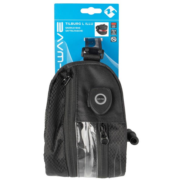 M-Wave - Tilburg L Illu Satteltasche mit LED Licht - Bike bag