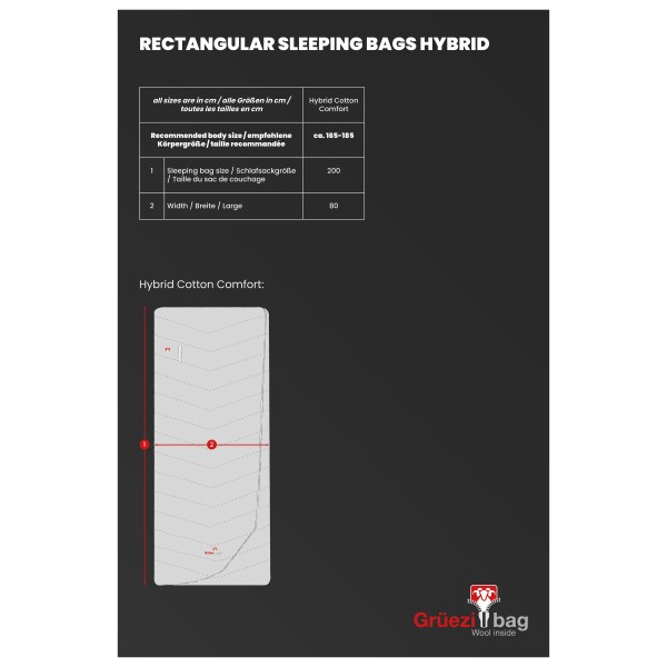 Grüezi Bag - Downwool Two In One Comfort 2.0 - Down sleeping bag